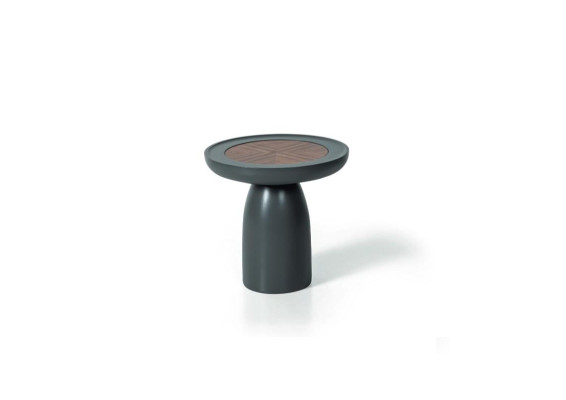 Luxury Side tables Gray Round Tables Modern style Furniture Living room