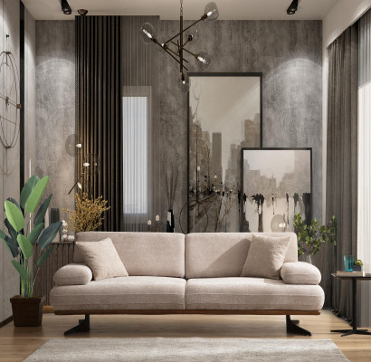 Living room Modern Three Seater Sofa Couch Design Upholstered Sofas Luxury Furniture