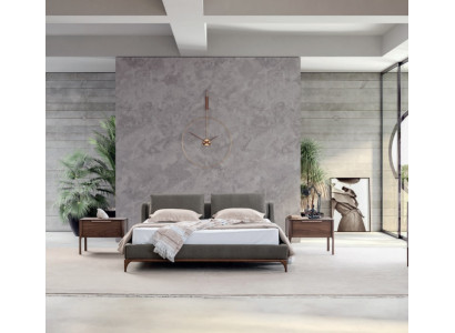 Modern design bedroom set 3 pieces bed 2x bedside table 180x200