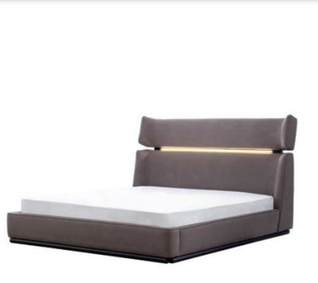 Luxury Bedroom set Bed with 2x Bedside tables Modern Design Set