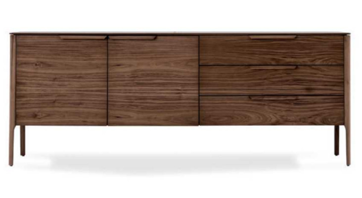 Dining room Set Dining set Brown Dining table 4x Chairs with Sideboard Table