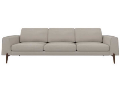 Luxury Sofa Gray Color Living room Upholstery Textile Three Seater Couch Couches