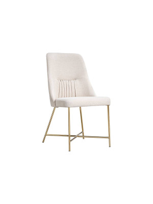 White upholstered chair designer dining room furniture kitchen stainless steel single seater