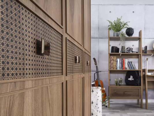 Wardrobe Wardrobe Wooden Cabinet Bedroom Furniture Wood Brown new