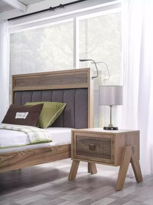 Youth bed bedroom furniture wooden bed complete e bed brown set 5 pieces