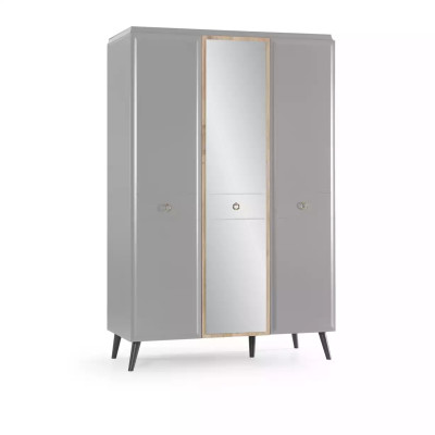 Wardrobe Wardrobe Wooden Cabinet Bedroom Furniture Wood Gray Luxury