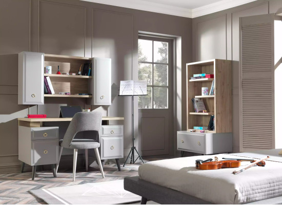 Computer desk Desk Children's Desk Wood Gray Table Design