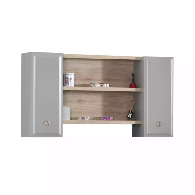 Wall cupboard wall cabinet Childrens room Bookshelf Wood Gray Design