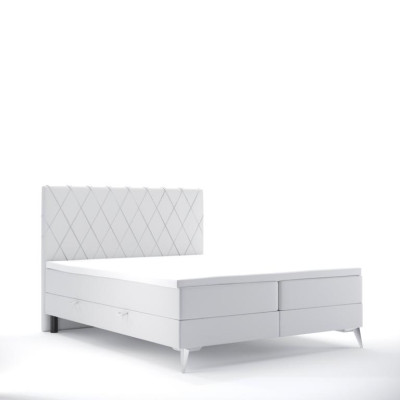 Bedroom Bed Luxury Furniture Upholstery Fabric Modern Design Box Spring Bed