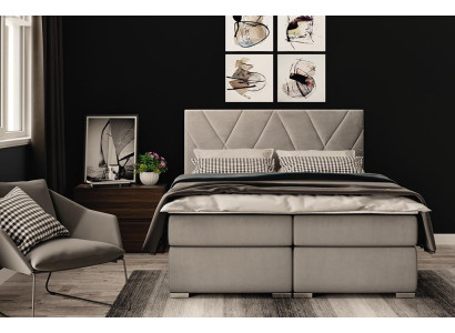 Luxury Bedroom Bed Upholstery Fabric Design Double bed Furniture Box Spring Bed