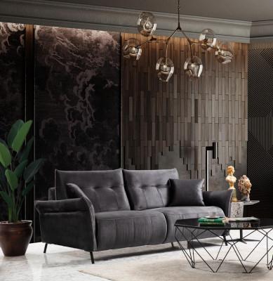Modern sofa set set 3 pieces luxury armchair living room suite three seater sofas
