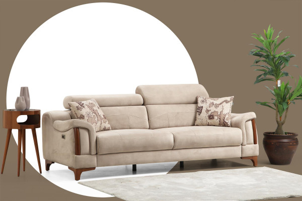 Sofa set Living room Three-seater Sofa Complete Single-seater Armchair Textile Furniture