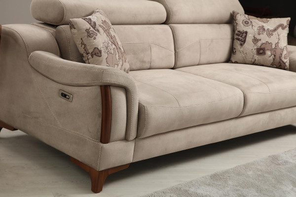 Sofa set Living room Three-seater Sofa Complete Single-seater Armchair Textile Furniture