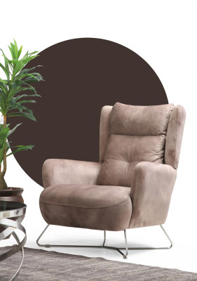 Luxury Seat Furniture Living room Armchair Designer Modern Textile Furniture Upholstery Fabric