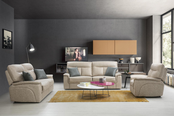 Designer Sofa set Set 3 pcs Modern Upholstered furniture Living room Complete