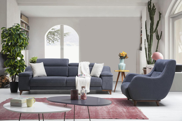 Sofa set Set Complete Modern Living room Textile Couch Luxury Upholstered furniture