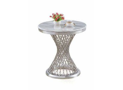 Round Side table Coffee table stainless steel Luxury Furniture Living room Round