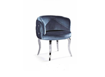 Design Chair Textile Dining room stainless steel Armchair Chair Lounge Seater