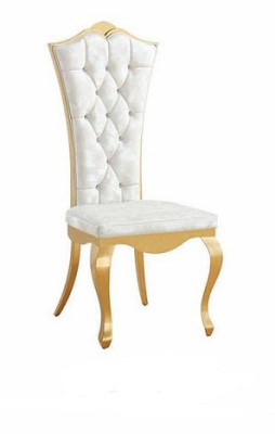 Luxury Recliner Chairs Design Furniture Dining room stainless steel White stainless steel