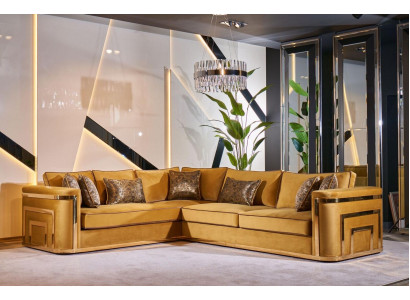 Corner sofa en Furniture Fabric Living landscape Corner sofa L-shape Sofa Corner suite