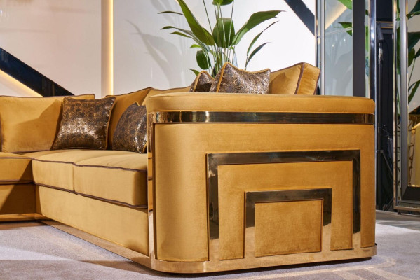 Corner sofa en Furniture Fabric Living landscape Corner sofa L-shape Sofa Corner suite