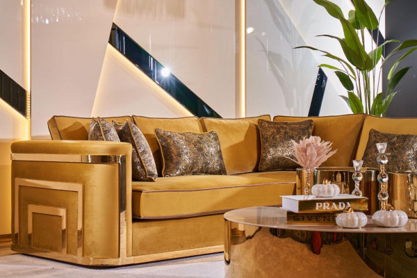 Corner sofa en Furniture Fabric Living landscape Corner sofa L-shape Sofa Corner suite