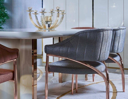 Dining table Suite Group Dining room Table Chair Set 4x Chair 5tlg new