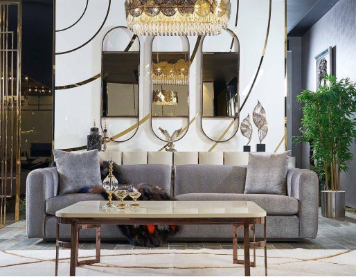 Sofa set 3+3+1 Seat Coffee table Set Sofa Upholstery Couch 4 pieces. set
