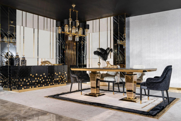 Dining table 6 chairs sideboard dining tables table tables chair suite group 6 pieces