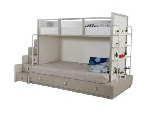 Bunk bed Loft bed Play bed Childrens bed with drawers Modern Wood Solid