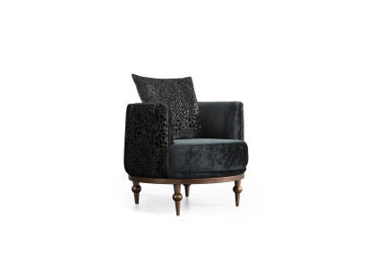 Round Armchair Luxury Upholstery Design Textile 1 Seater Single Seater Furniture Furniture