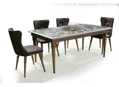 Dining table Table Wood 180x100 Dining room brown Dining tables Tables Furniture new