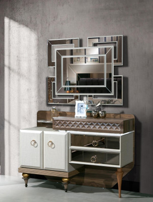 Furniture Bedroom Design Dressing table Mirror Wood Sideboard Console