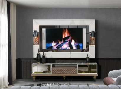 Wall unit Suite TV cabinet tv stand lowboard table wood luxury xxl wardrobe