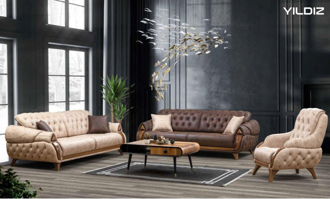 Sofa 3 Seater Sofas Leather Three Seater Upholstery Design Living room Furniture