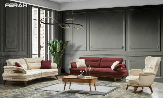 Sofa set 3+3+1 Seater Sofa Armchair Sofas Suite Seat Luxury Set