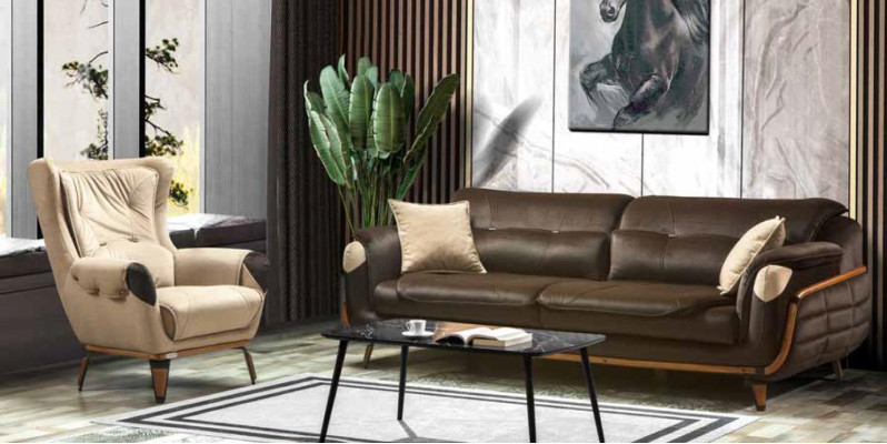 Sofa Living room Furniture Three Seater Sofas Classic s Fabric Couch Luxury