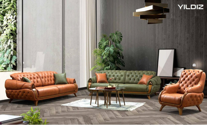 Sofa set 3+1 Seater Group Sofa Armchair Chesterfield Sofas Couch