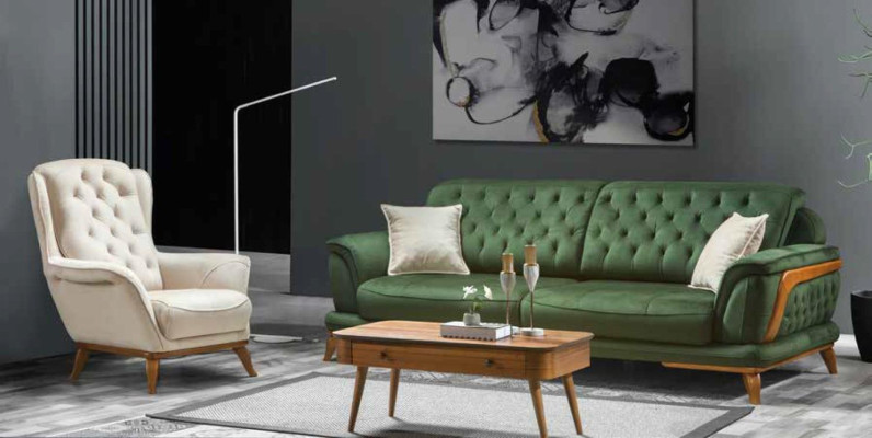 Sofa 3 Seater Classic Couches Luxury Furniture Sofas Fabric Couch