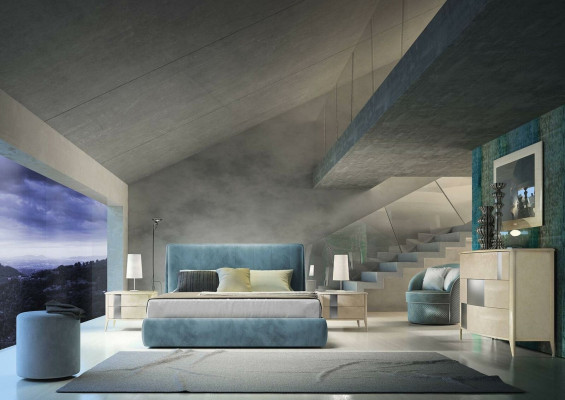 Designer Bed Upholstery Design Luxury Double Hotel Beds Sleep Room