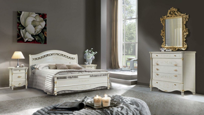 Classic s Bed Double bed Beds Bedroom Wood Italian Furniture