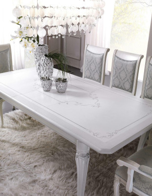 Italian Living room Furniture Dining table Table up to 6 People Tables Baroque Rococo