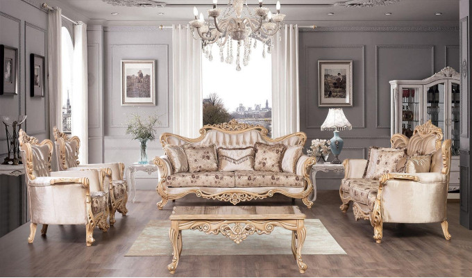 Sofa set Couch Set Sofa Armchair Upholstery Furniture Coffee table 5 pieces. new