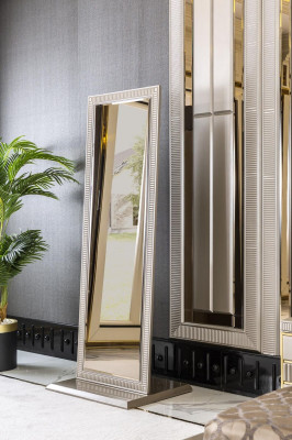 Standing Mirror Beige Bedroom Mirror Elegant Designer Furniture Modern new
