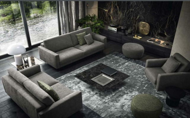 Seating set 331 Seater Modern Wood exclusive s Design Furniture Armchair Sofa set