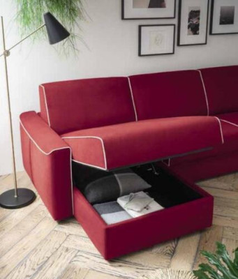 Corner sofa Modern Design Sofa Focus Fabric L-shape Couch Living landscape Italy Furniture