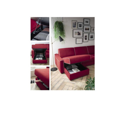 Corner sofa Modern Design Sofa Focus Fabric L-shape Couch Living landscape Italy Furniture