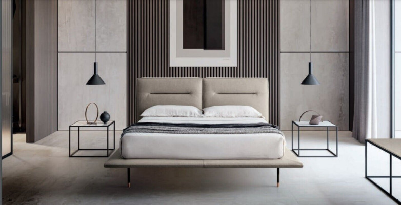 Design Wood Textile Leather Beds 200x200cm Bed Bedroom Hotel Beds Double