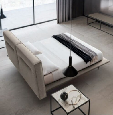 Design Wood Textile Leather Beds 200x200cm Bed Bedroom Hotel Beds Double