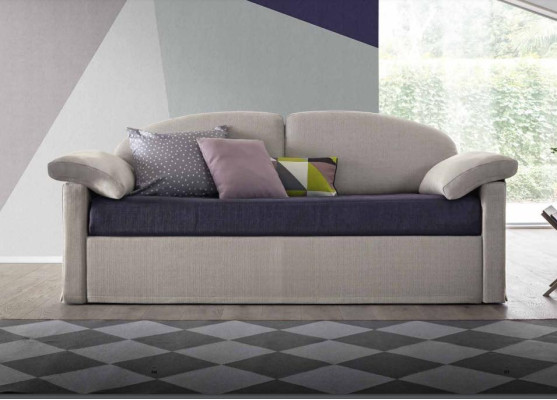 Design Sofa 3 Seater Couch Upholstery Luxury Textile Two Tone Italian Furniture